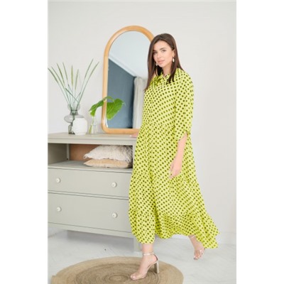 Платье Ladis Line / Арт 1228 лимонный