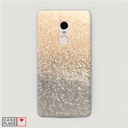 Пластиковый чехол Песок золотой рисунок на Xiaomi Redmi Note 4