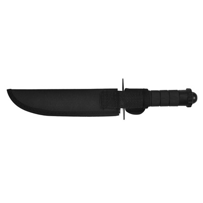 Армейский нож с фиксированным клинком, - Данная модель ножа имеет рельефную рукоять которая не дает выскочить ножу при ударе. Клинок изготовлен из прочной стали марки 440С с твердостью закалки 58 HRC. В комплекте с ножом поставляется прочный чехол №993
