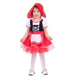 2066 к-20 Карнавальный костюм "Красная Шапочка" (платье, шапочка)