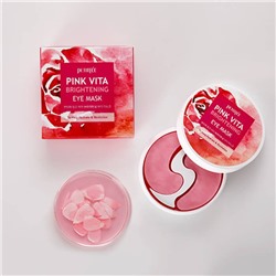 PETITFEE Pink Vita Brightening Eye Mask Патчи для глаз с витаминным комплексом (60 шт)
