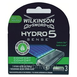 Кассета для станка для бритья Schick Hydro-5 Sense Comfort (Wilkinson Sword), 3 шт.