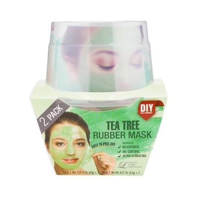 sale%   Lindsay Альгинатная маска с маслом чайного дерева (пудра+активатор)  Tea-tree Rubber Mask, (65г+6,5г)*2