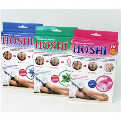 Японские педикюрные носочки HOSHI (Хоши) запах мяты