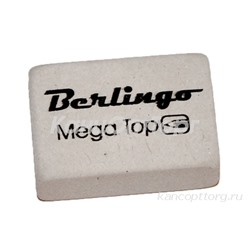 Ластик Berlingo "Mega Top", прямоугольный, натуральный каучук, 26*18*8мм