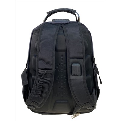 Универсальный рюкзак из водоотталкивающей ткани, цвет черный с серым