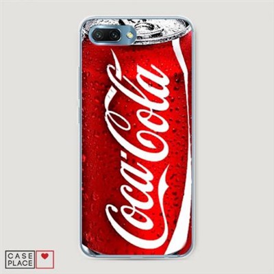 Силиконовый чехол Кока Кола на Huawei Honor 10
