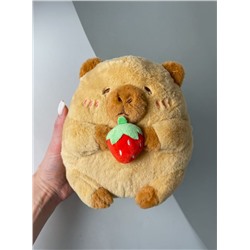 Мягкая игрушка "Capybara strawberry", 17 см