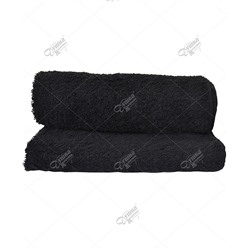 Черное махровое полотенце для салонов красоты