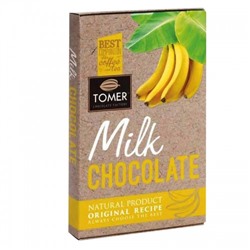 Шоколад Томер молочный с Бананом 90г/Томер