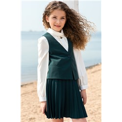 Зеленая школьная юбка Mooriposh, модель 0317/3