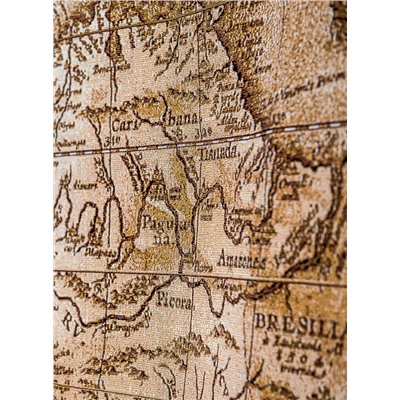 Карта сепия- гобеленовое панно