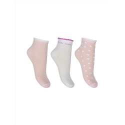 Комплект носков (розовый,белый)