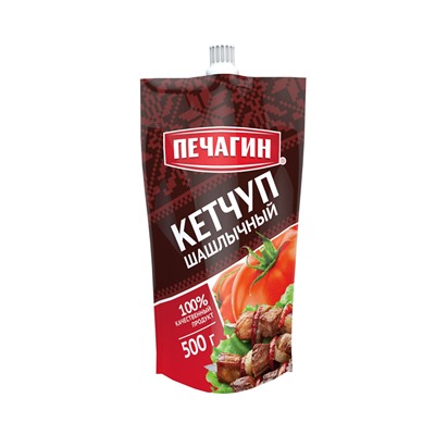 Кетчуп томатный Шашлычный PECHAGIN 300 гр  д/п 1/20 Россия - Соусы Horeca