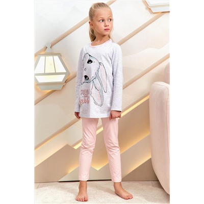 Пижама с брюками Juno AW21GJ551 O Sleepwear Girls зайка НАТАЛИ #934528