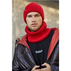 Мужской комплект «Итан» (шапка и шарф-хомут)