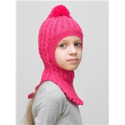 Шапка-шлем для девочки весна-осень Лиза (Цвет малиновый), размер 50-52