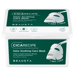 Beausta Набор тканевых масок для лица с экстрактом центеллы азиатской / Cicarecipe, 30 шт.