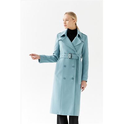 Пальто женское демисезонное 25797 (ментол)