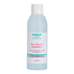 Domix Green Professional Средство для снятия всех видов лака с ацетоном / Nail Polish Remover with Acetone, 200 мл