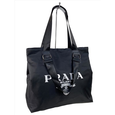Текстильная сумка шоппер на молнии, цвет чёрный