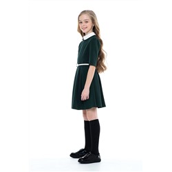 Зеленое школьное платье Инфанта, модель 0145
