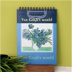 Скетчбук (B5) «Van Goghs world», dark blue (17.6*25)