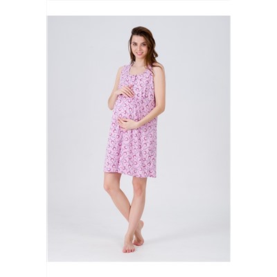 Сорочка для беременных и кормящих 8.104 розовый, одуванчики