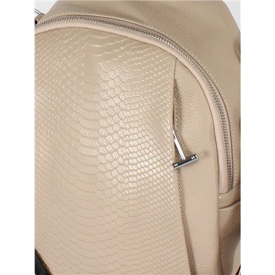 Рюкзак жен натуральная кожа GU 163-6016,  1отд,  5невш+4внут карм,  бежевый 245707