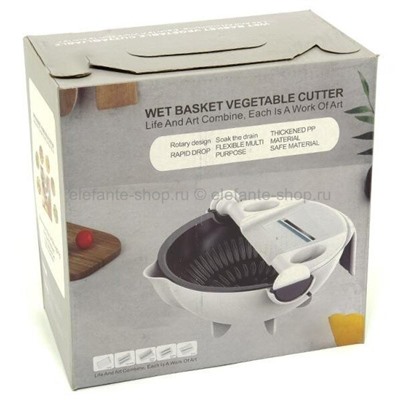 Многофункциональный дуршлаг-овощерезка WET BASKET VEGETABLE CUTTER, KP-410