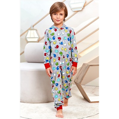 Пижама с брюками Juno AW21BJ630 Sleepwear Boys серый меланж амонгс Ас НАТАЛИ #900058