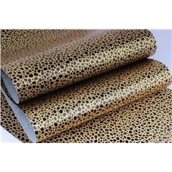 Кожзам "Леопард (золото)" черный 20*30 см (+-0.5 см),упак. 3 шт
                        							В наличии