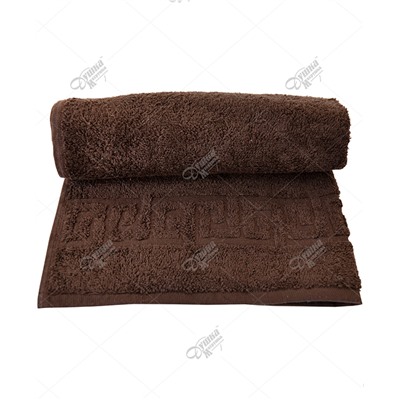 Коричневое махровое полотенце для салонов красоты