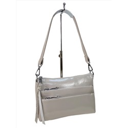 Женская сумка из искусственной кожи цвет светло серый