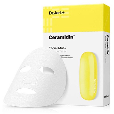 Dr.Jart+ Ceramidin Facial Mask Восстанавливающая тканевая маска с керамидами 5штук по 22гр.