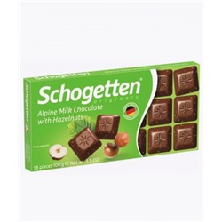 Шоколад Schogetten Alpine молочный с фундуком 100г/Ludwig Schocolade Gmbh