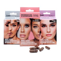 Godefroy Профессиональная краска-тинт для бровей / Instant Eyebrow Tint Dark Brown, темно-коричневый, 5 капсул