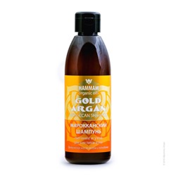 Марокканский шампунь Gold Argan питание и уход для всех типов волос серии «Hammam organic oils»
