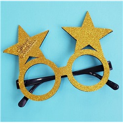 Маска-очки для детей и взрослых Звёзды цвет жёлтый