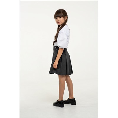 Серая юбка-шорты для девочки, модель 0423
