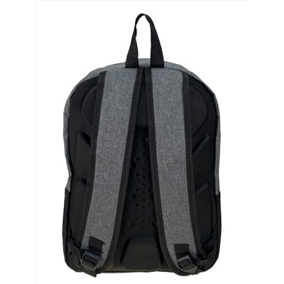 Универсальный рюкзак из водоотталкивающей ткани, цвет серый с черным
