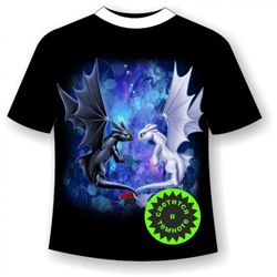 Подростковая футболка с драконами 1107