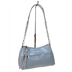 Женская сумка из искусственной кожи, цвет серо-голубой