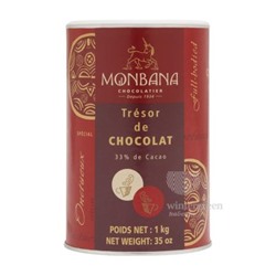 121M030 Горячий шоколад Monbana "Шоколадное сокровище" (Tresor de Chocolat) 1000 г.
