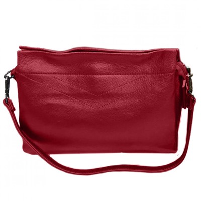 Женская кожаная сумка KATVA. Ярко-красный.