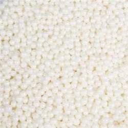 Посыпка драже рисовое в глазури «Белый жемчуг» d3мм, 100 гр