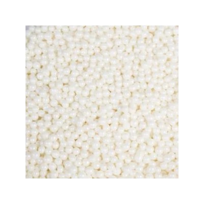 Посыпка драже рисовое в глазури «Белый жемчуг» d3мм, 100 гр