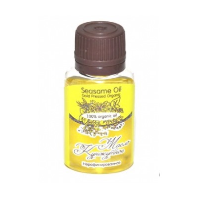 ChocoLatte Масло КУНЖУТНОЕ/ Seasame Oil Gold Pressed Organic / нерафинированное. органик/ 20 ml
