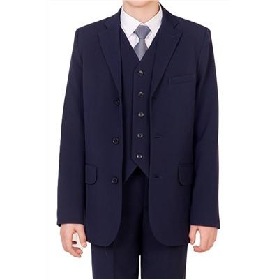 Синий  школьный пиджак для мальчика Инфанта, модель 0507M