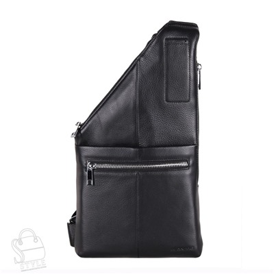 Рюкзак мужской кожаный 2096BSH black Heanbag в Новосибирске